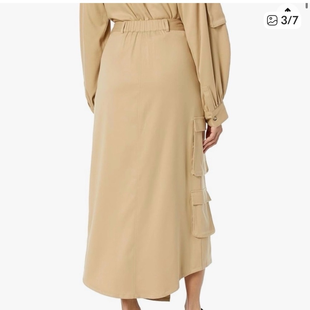 The Drop Karenbritchick Travertine Long Asym Cargo skirt - Picture 4 of 9